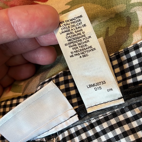 LIZ GOLF Sport sz 14 Checkered Plaid Bermuda Short Black White Stretchy $59
NEW - Picture 9 of 11